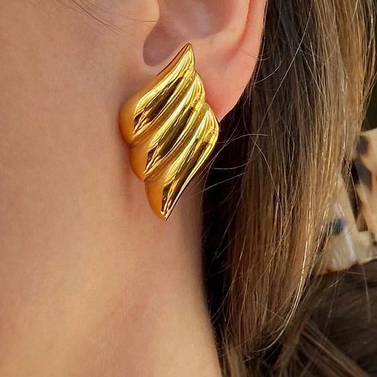 Glide Wings Earrings Gold Plated, Waterproof and Anti-Tarnish