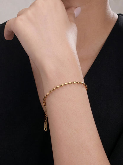Golden Oval Glow Bracelet