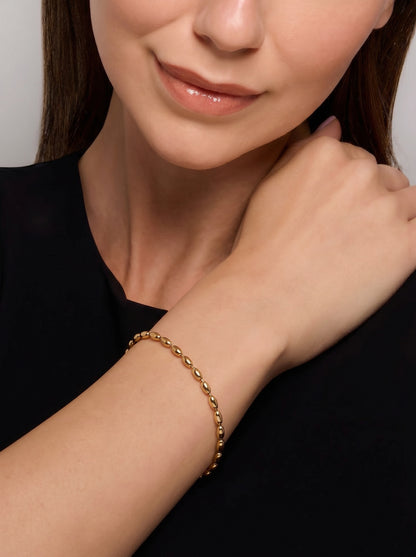 Golden Oval Glow Bracelet