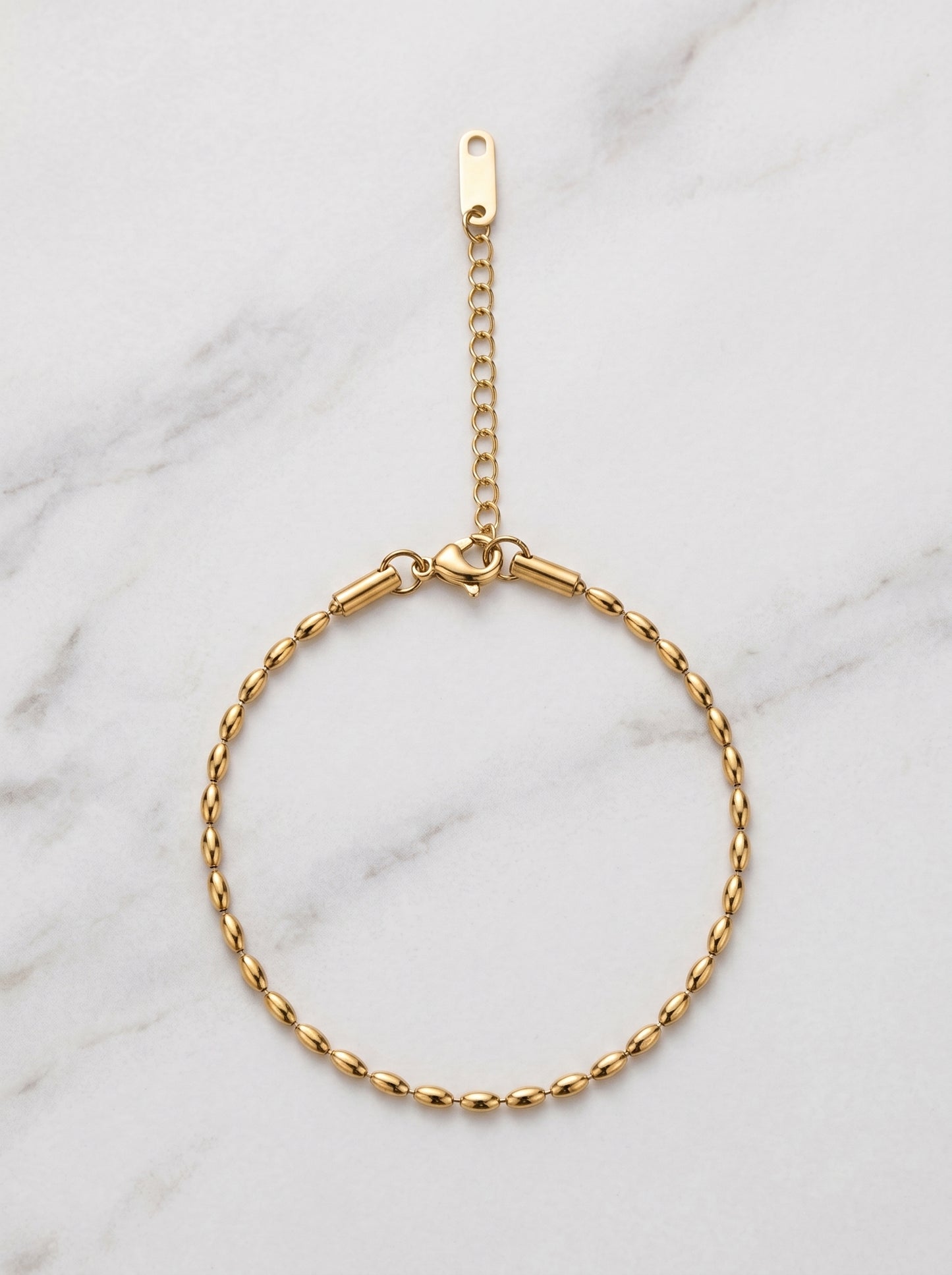 Golden Oval Glow Bracelet