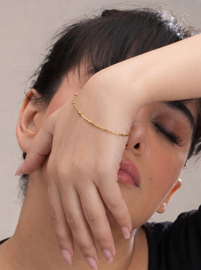 Golden Dotline Bracelet