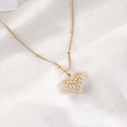 Iced Heart Necklace