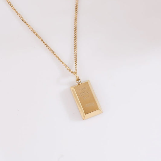 Gold Brick Necklace