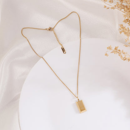 Gold Brick Necklace