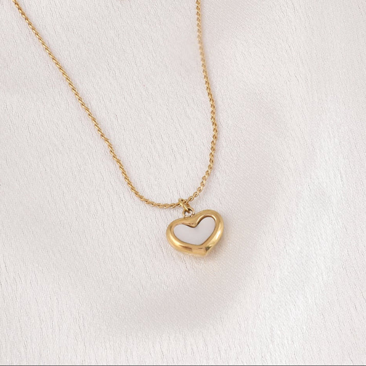 Little Love Reversible Necklace + Sweetheart Charm Bracelet + Classic V Diamond Studded Adjustable Ring Gold Plated AR49