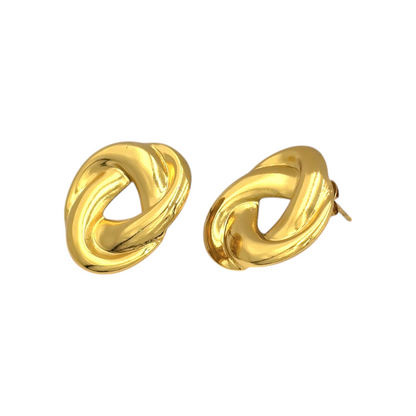 Evolve Earrings Gold Plated, Waterproof and Anti-Tarnish