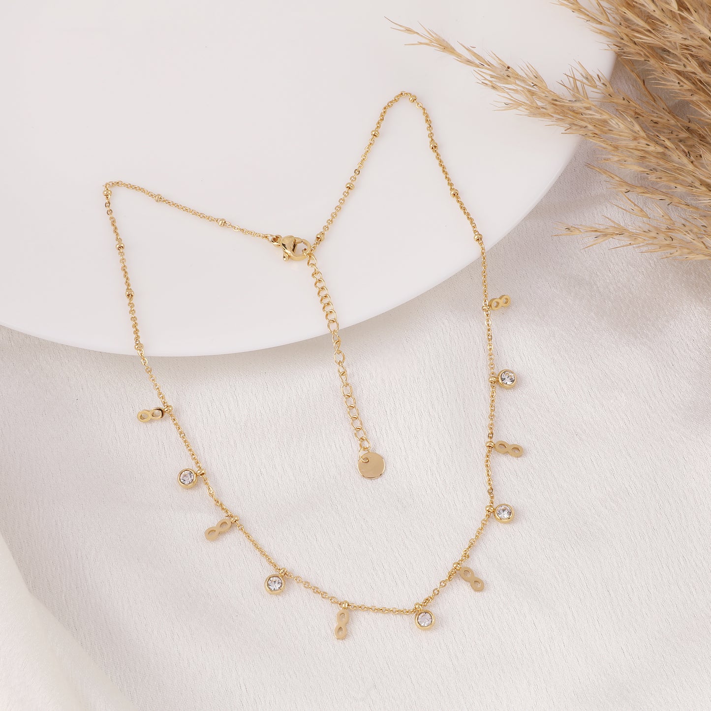 Infinite Glow Charm Necklace