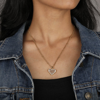 Iced Heart Necklace