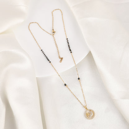 Swan Zircon Mangalsutra