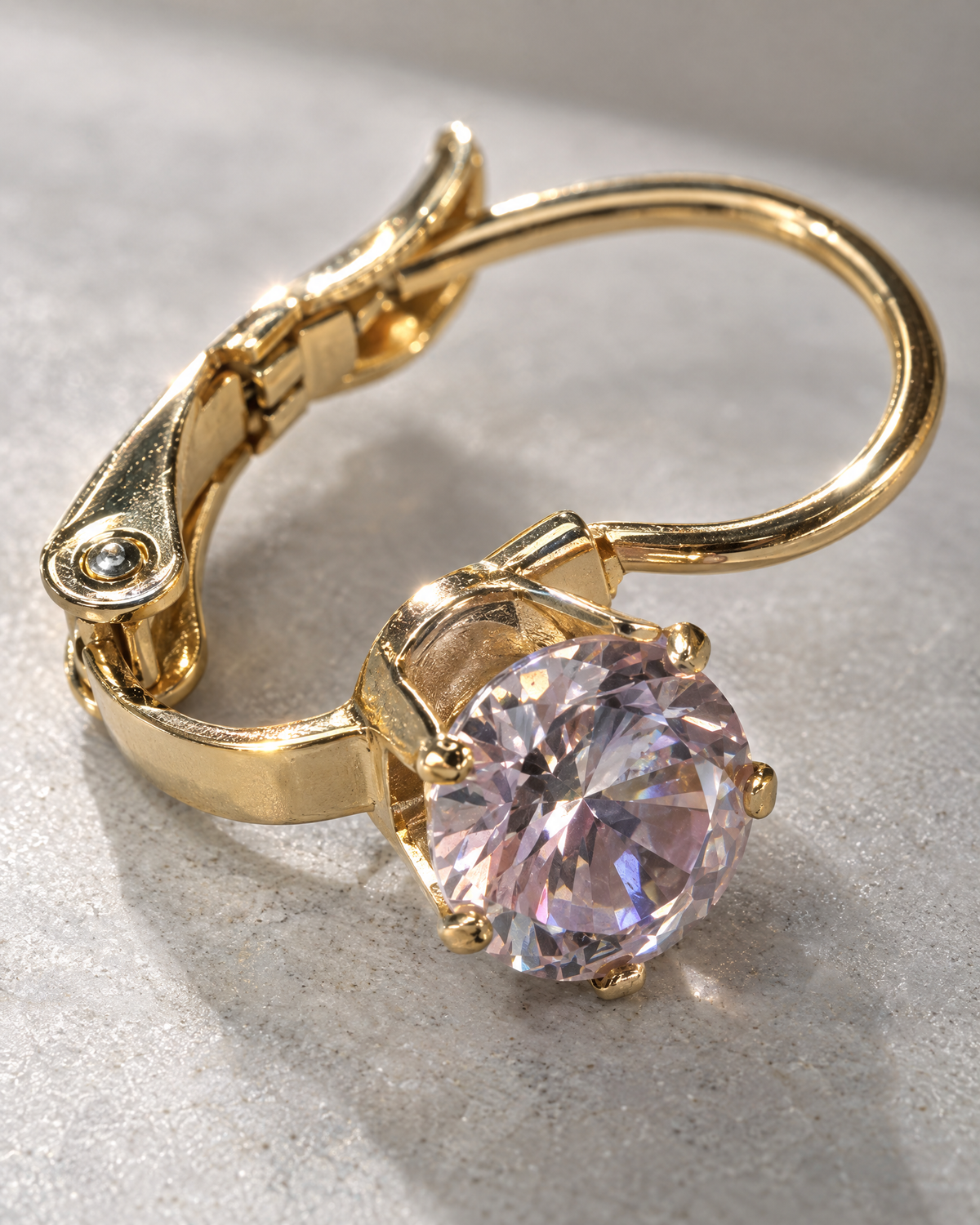 Dainty Solitaire Earrings