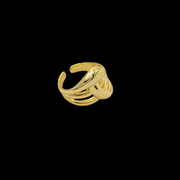 Lagertha Adjustable Ring Gold Plated AR22