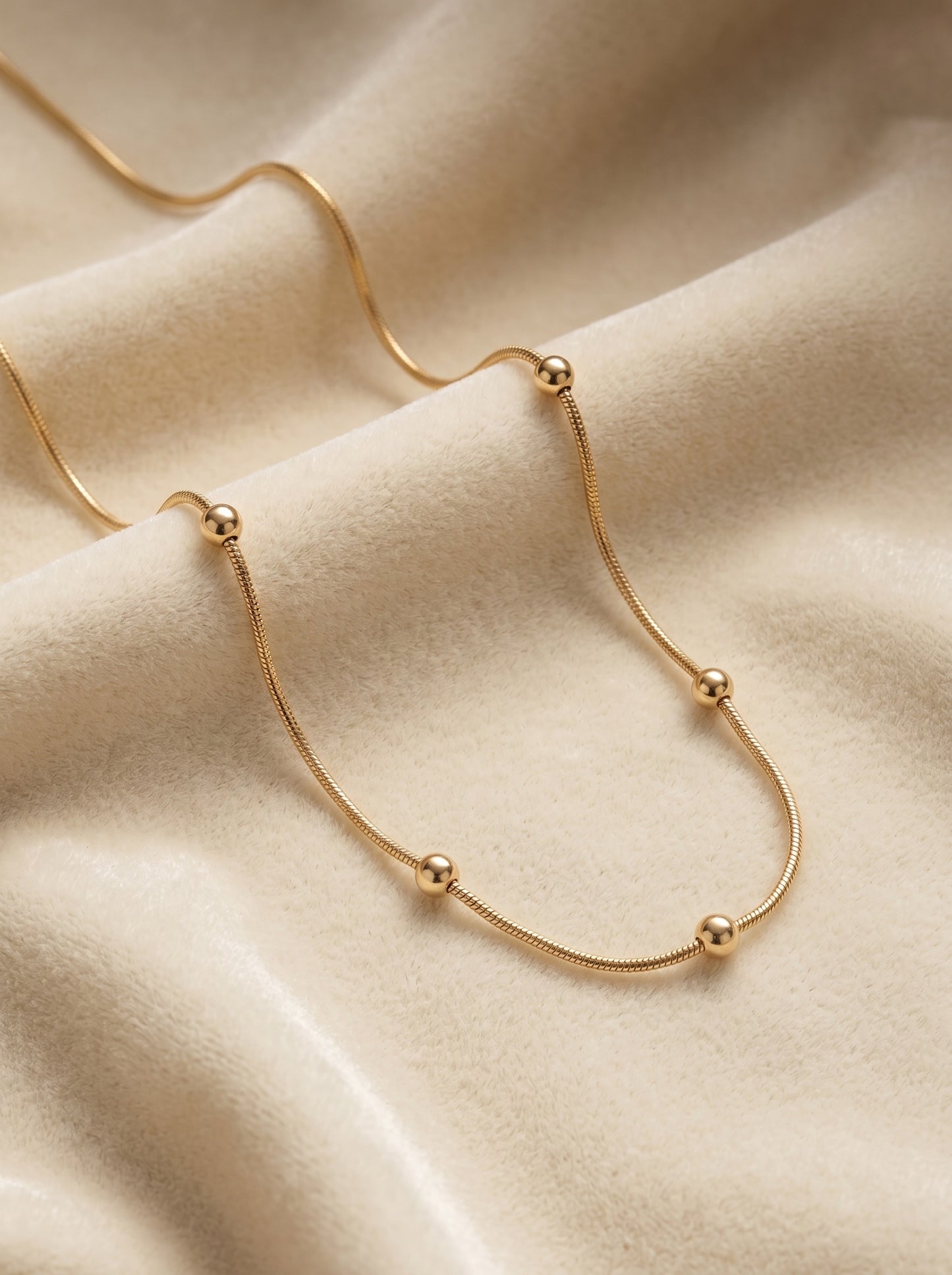 Vintage Snake 2.0 Chain 18K Gold Plated, Waterproof and Anti-Tarnish 18"