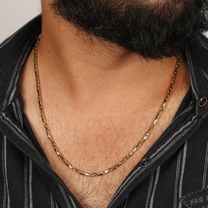 Twist Forge Gold Men's Chain