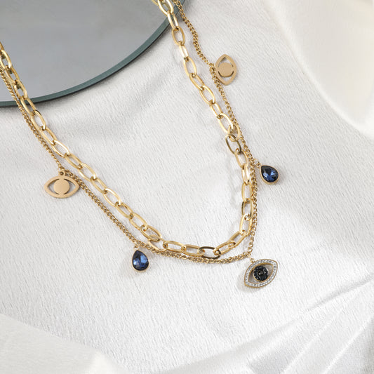 Bling Evil Eye Necklace