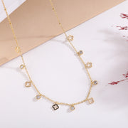 Gleam Clover Charms Necklace