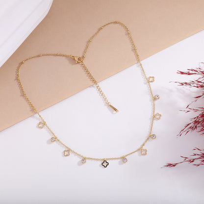 Gleam Clover Charms Necklace
