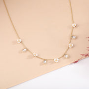 Ivory Bloom Charm Necklace