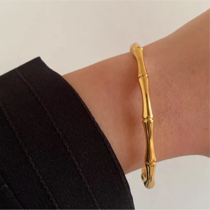 Imperial Diamond Necklace + Bamboo Kada Bracelet Combo