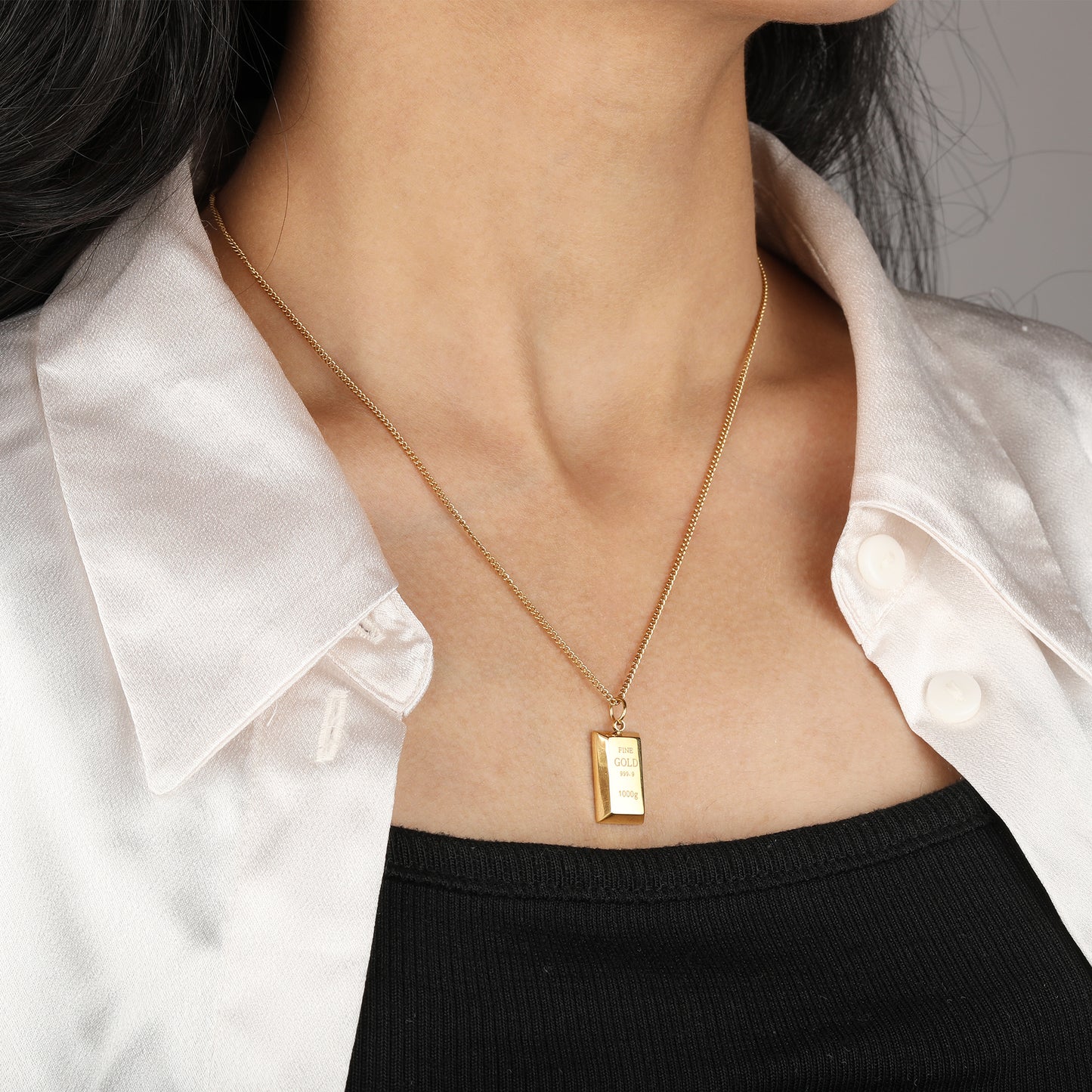 Gold Brick Necklace