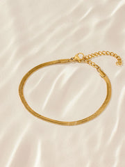 Gold Flat Snake Bracelet