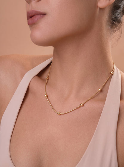 Vintage Snake 2.0 Chain 18K Gold Plated, Waterproof and Anti-Tarnish 18"