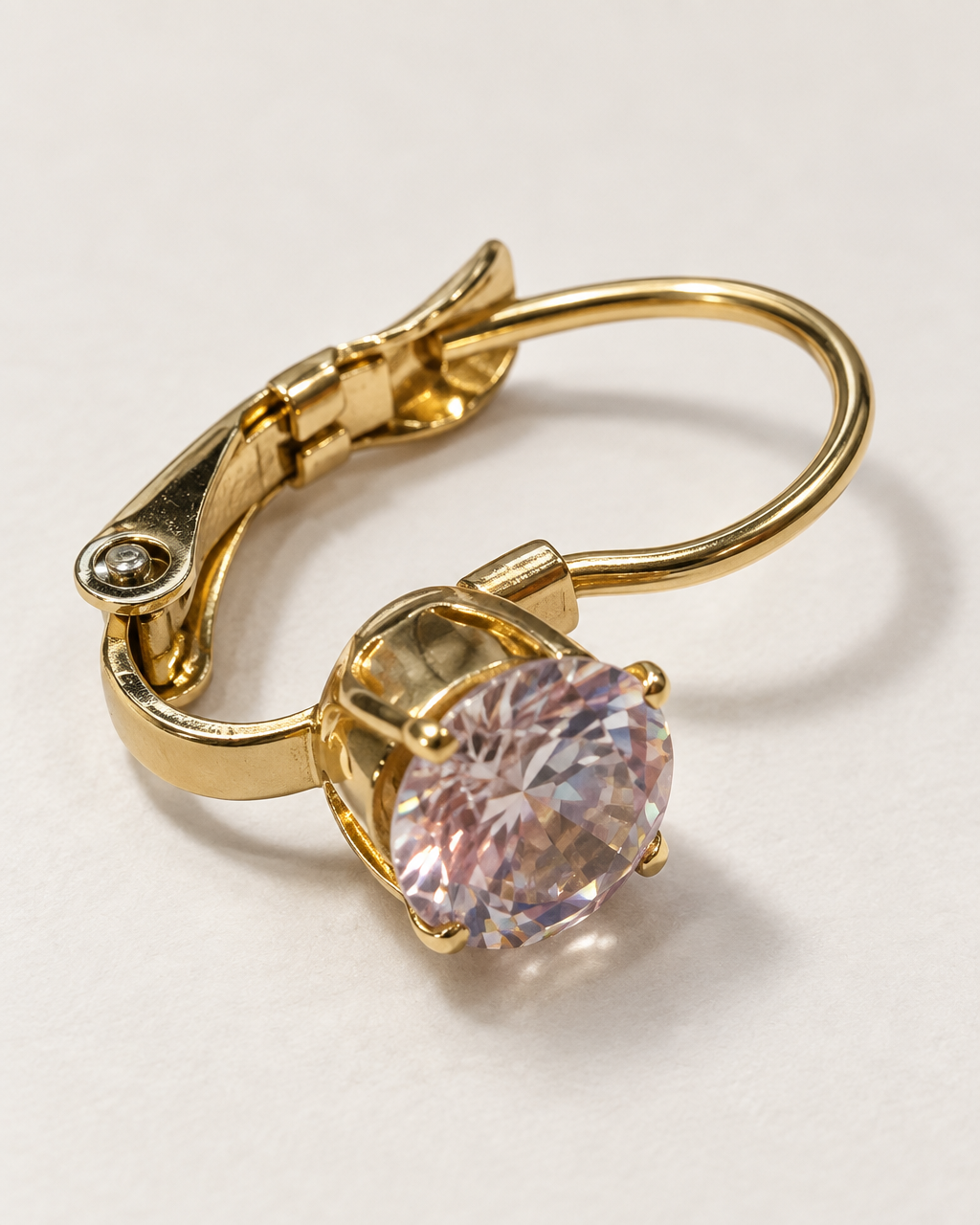 Dainty Solitaire Earrings