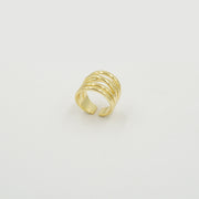 Candere Adjustable Ring Gold Plated