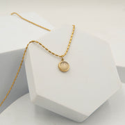 Celestial Moon Beads Chain Necklace Gold Plated, Waterproof and Anti-Tarnish