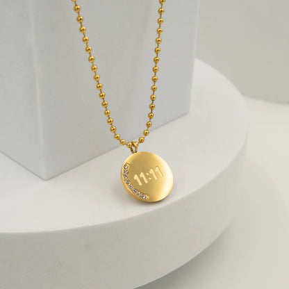 Emerald Diamond Necklace + 11:11 Diamond Necklace Combo