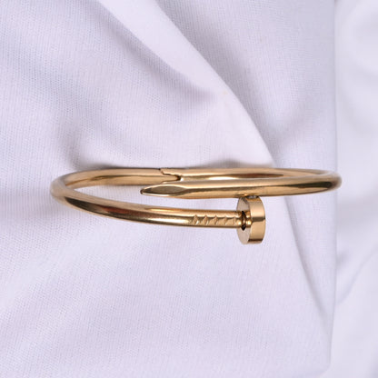 Cartier Inspired Unisex Nail Kada (Size 18 • 2.6 • 6cm inner diameter)