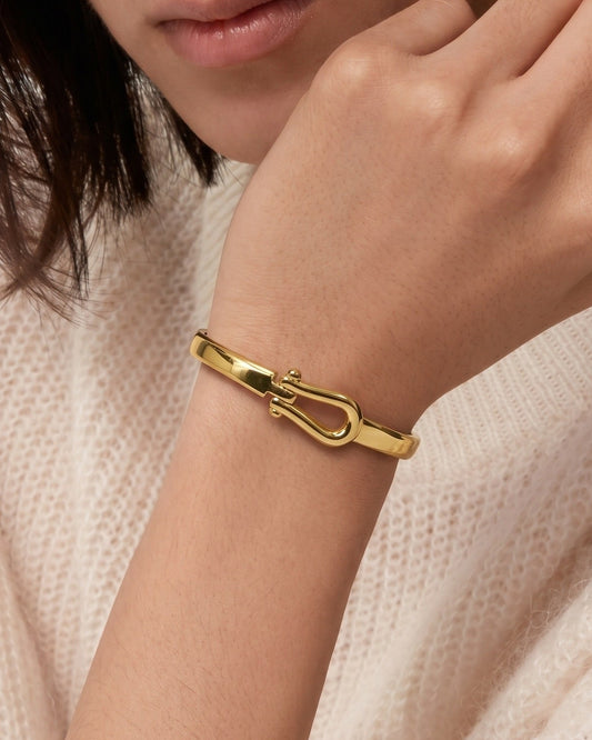 Golden Horseshoe Kada Bracelet
