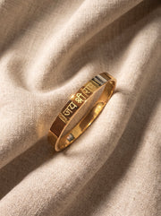 Jai Shri Ram Engraved Gold Kada for Men