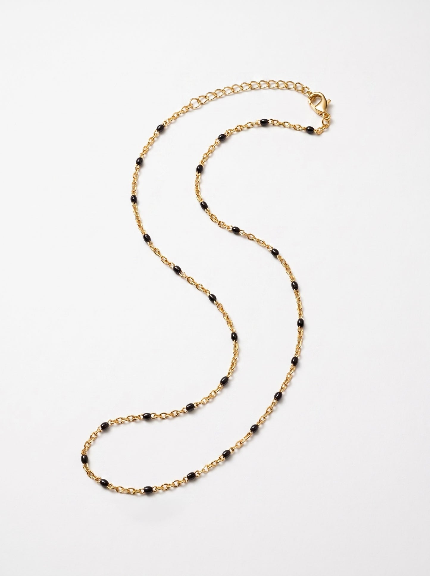 Golden Noir Beaded Necklace