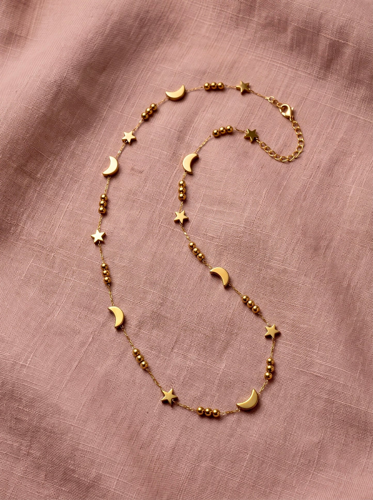 Golden Celestial Charm Necklace