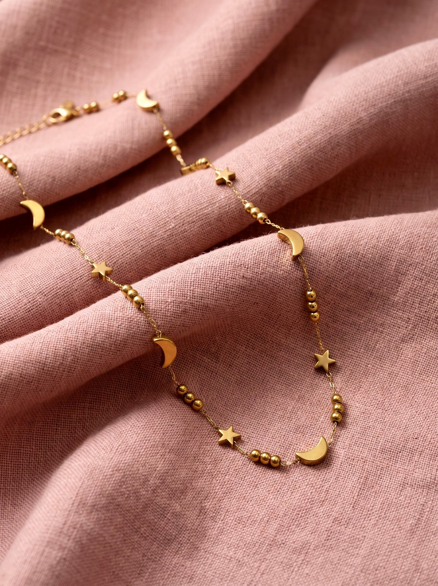 Golden Celestial Charm Necklace