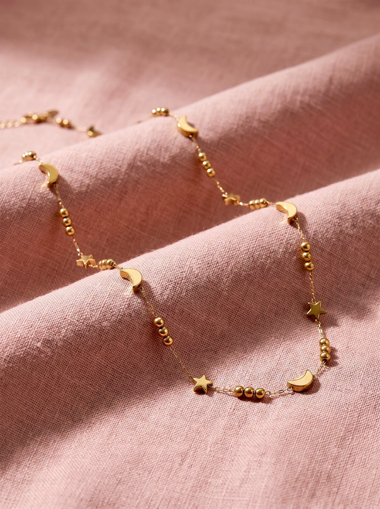 Golden Celestial Charm Necklace