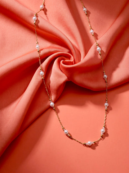 Golden Pearl Harmony Necklace