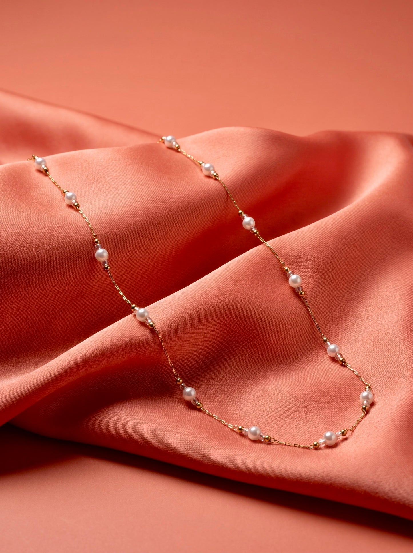 Golden Pearl Harmony Necklace