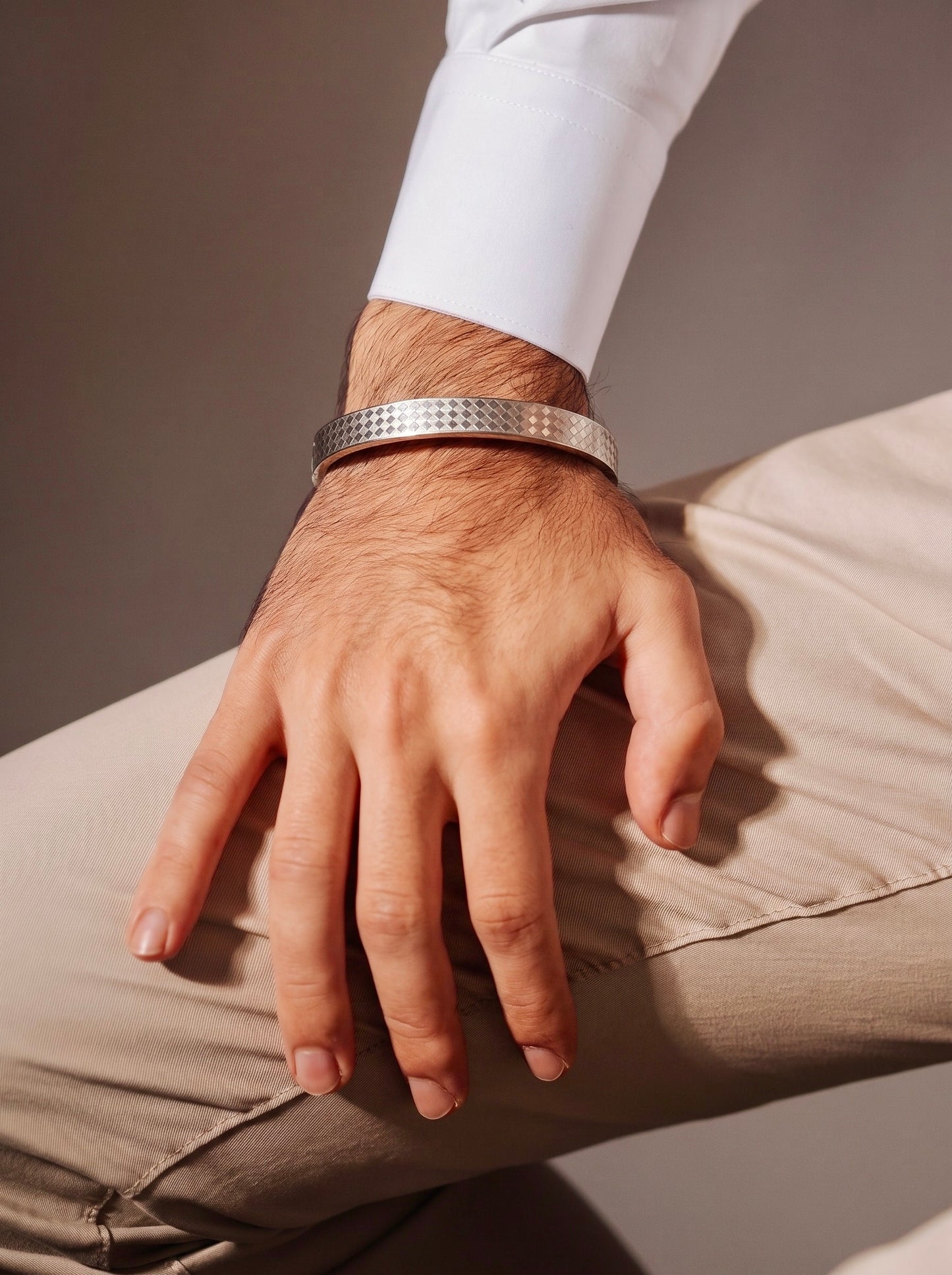 Silver Matrix Men’s Kada