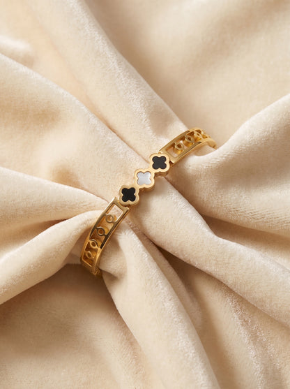 Golden Trio Clover Bracelet Kada