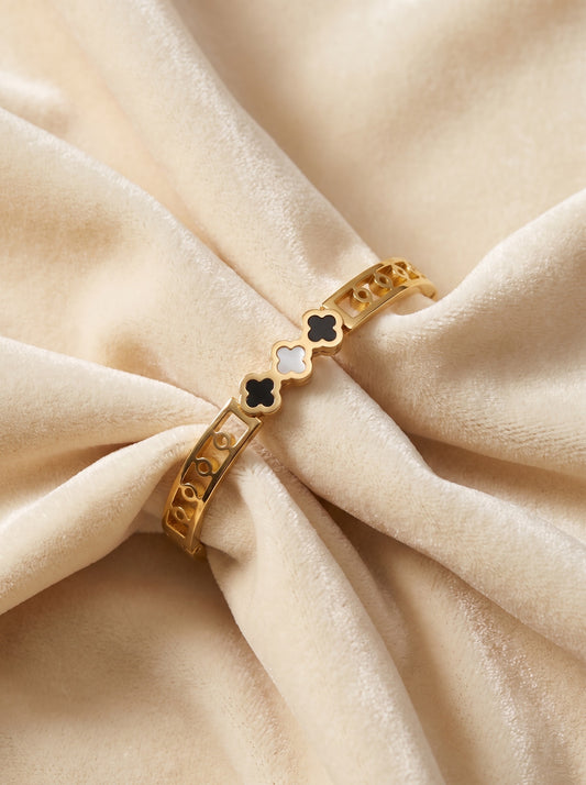 Golden Trio Clover Bracelet Kada