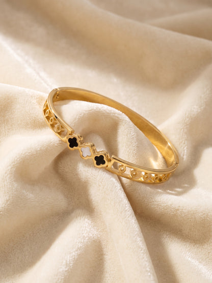 Golden Trio Clover Bracelet Kada