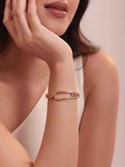 Golden Infinity Spark Bracelet Kada