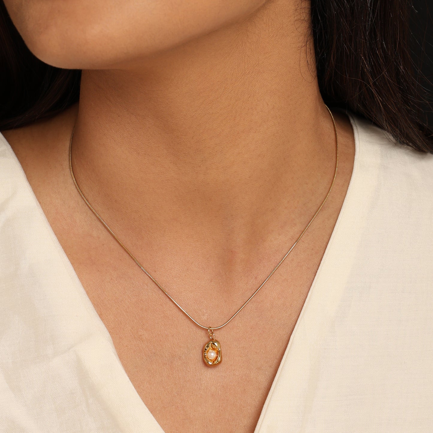 Pearl Nest Pendant Necklace