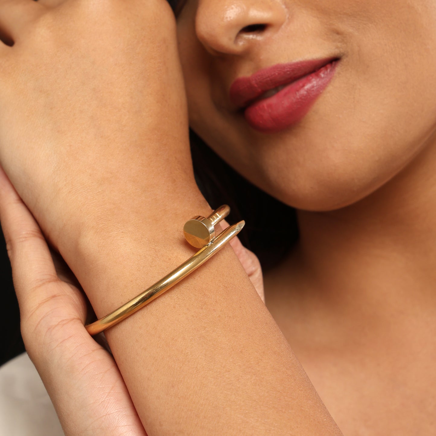 Cartier Inspired Unisex Nail Kada (Size 18 • 2.6 • 6cm inner diameter)