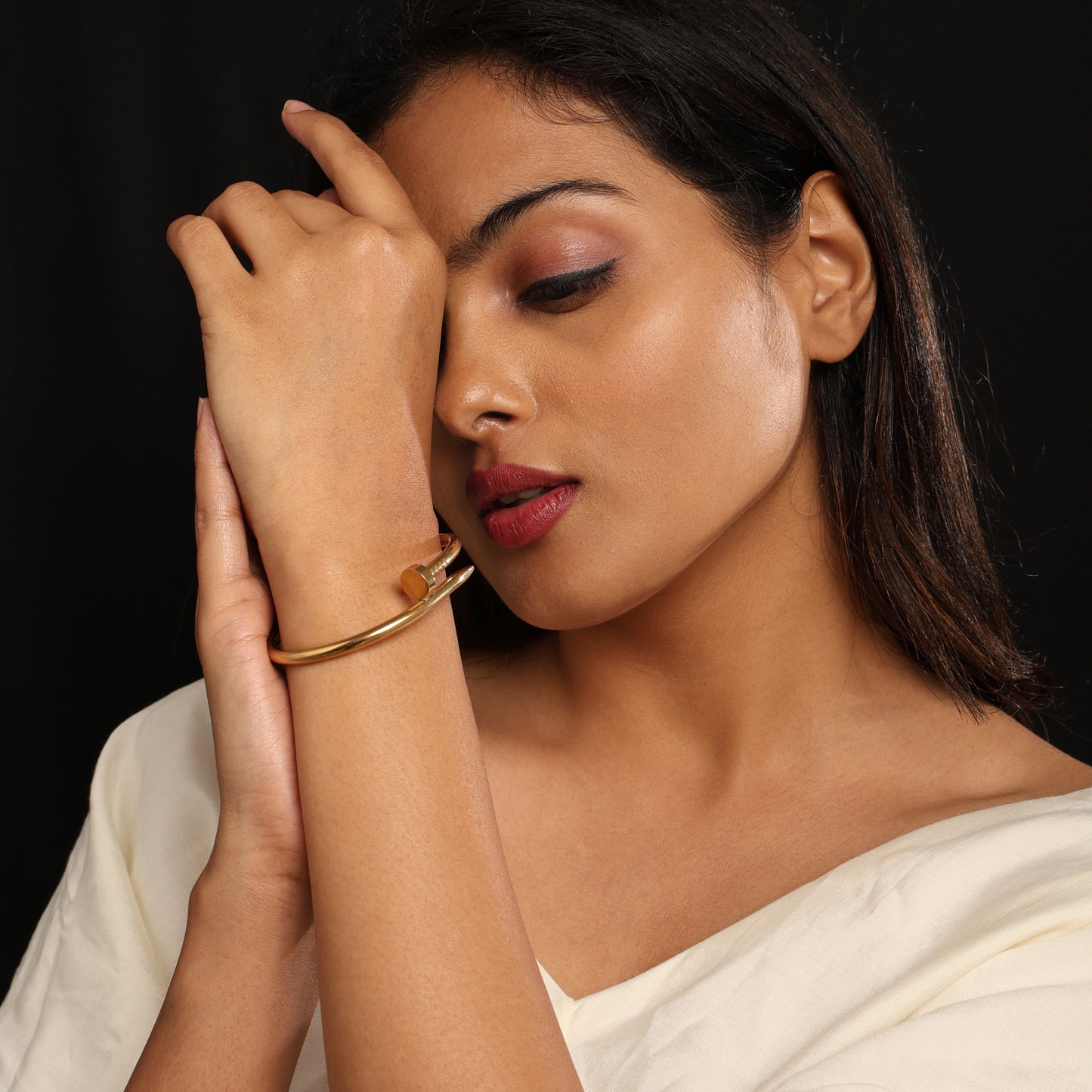 Cartier Inspired Unisex Nail Kada (Size 18 • 2.6 • 6cm inner diameter)