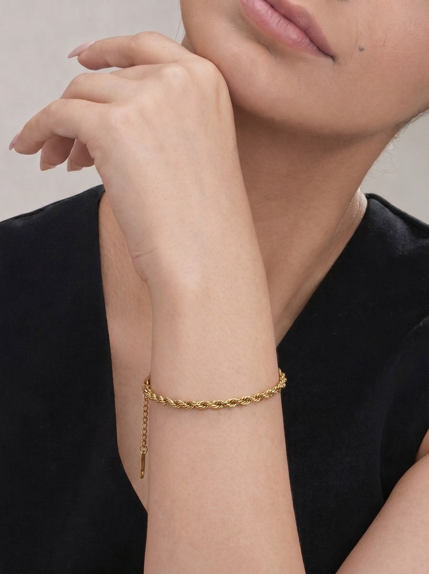 Golden Rope Twist Bracelet