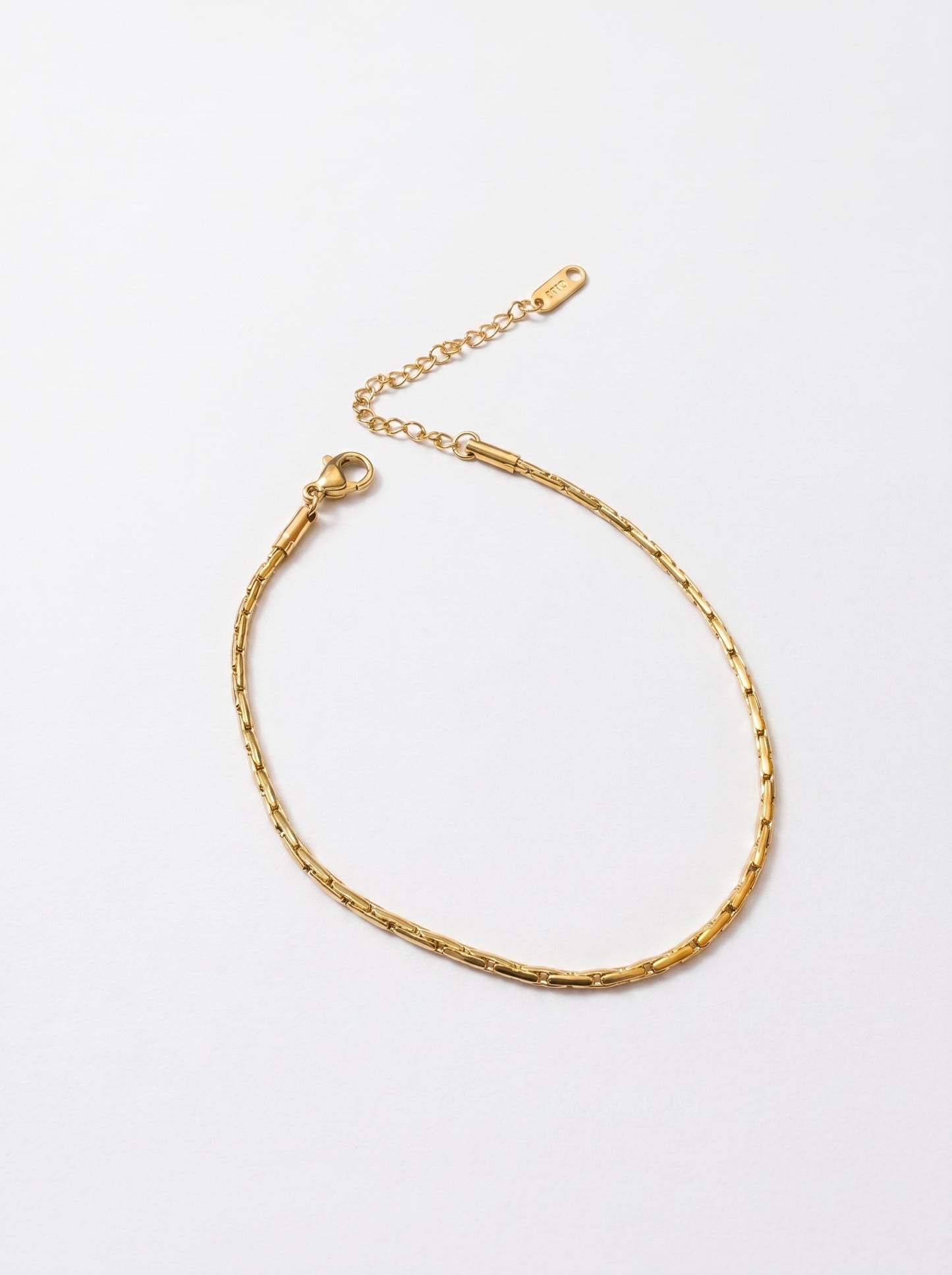 Golden Linear Link Bracelet