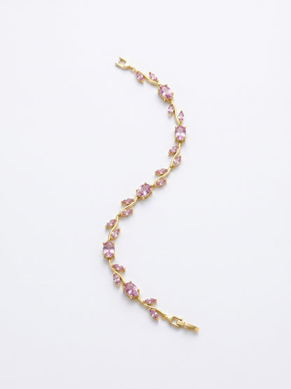 Pink Tulip Petal Bracelet