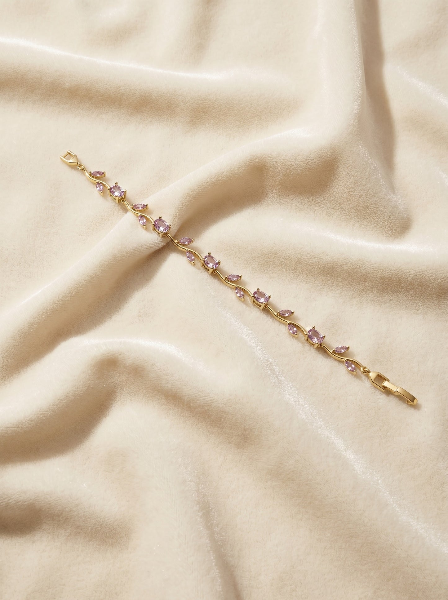 Pink Tulip Petal Bracelet